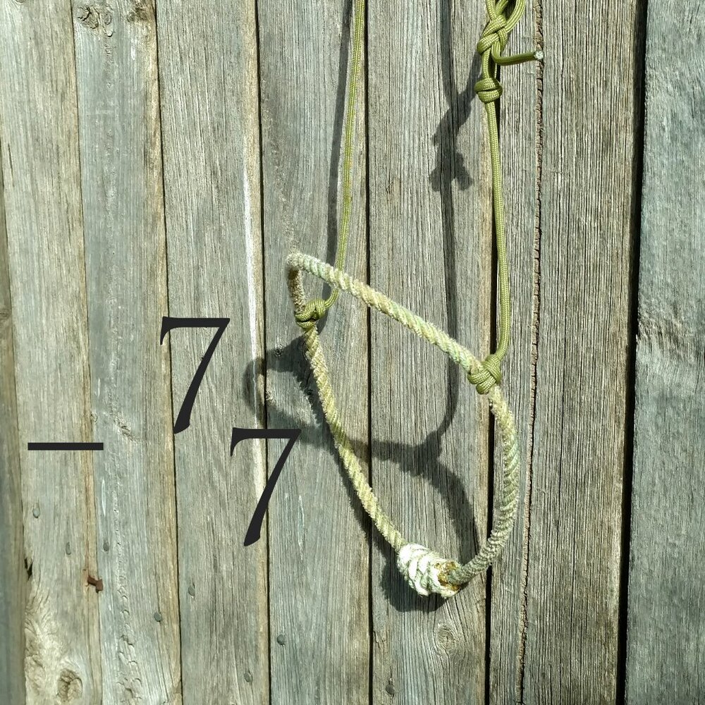 Handmade Round Nose Lariat Rope "Cowboy Cavesson" - Western Horse Training